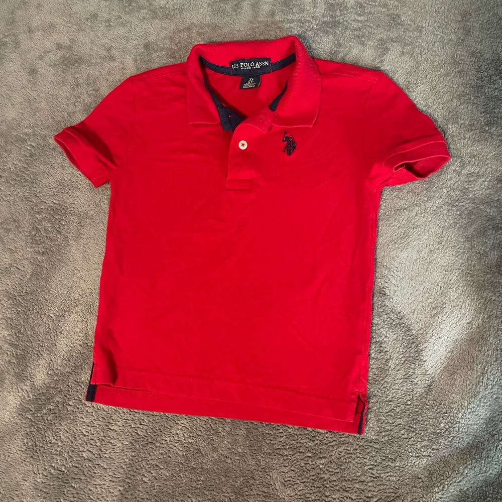 U.S. Polo Assn. Kids Bright Red Polo Shirt